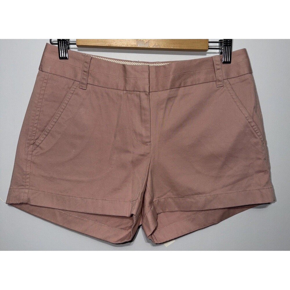 J. Crew Woman’s Khaki Shorts Sz 2 Dusty Pink Cotton Chino Stretch